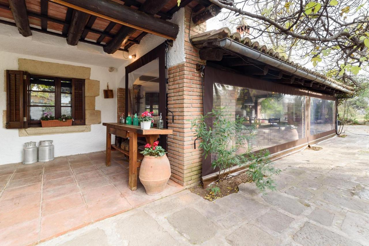 Masia Can Manent Del Bosc S XVIII Santa Eulalia de Ronsana Bagian luar foto